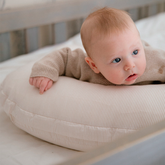 Cojín de lactancia Rayas Beige