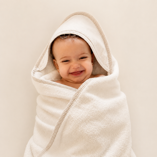Toalla Capucha Beige