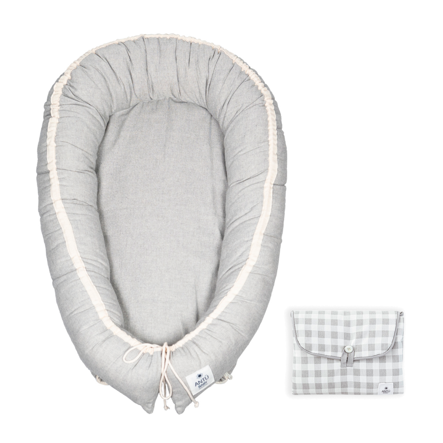 Pack Nido Gris + Mudador Vichy Gris