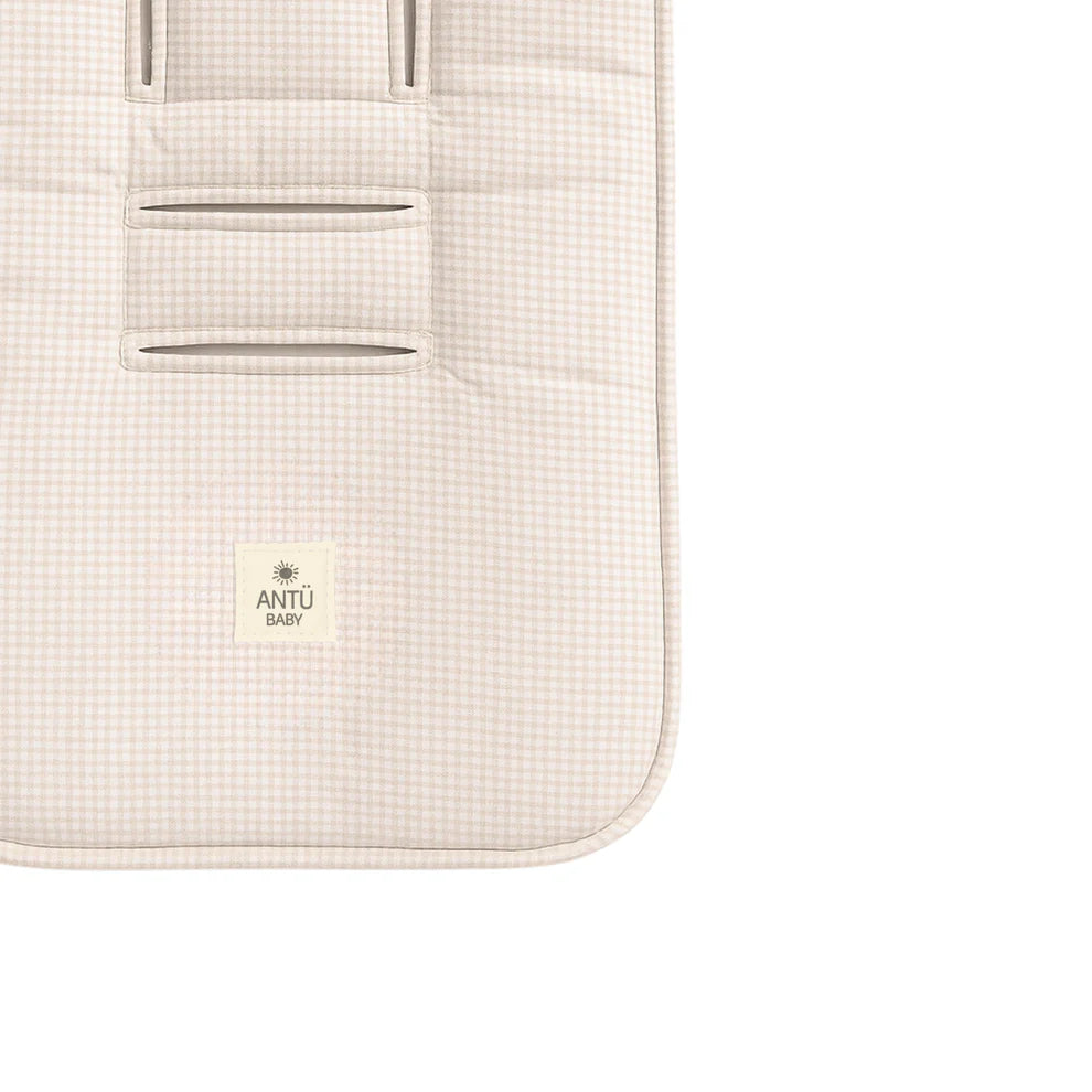 Cubre Coche Vichy Beige Chico