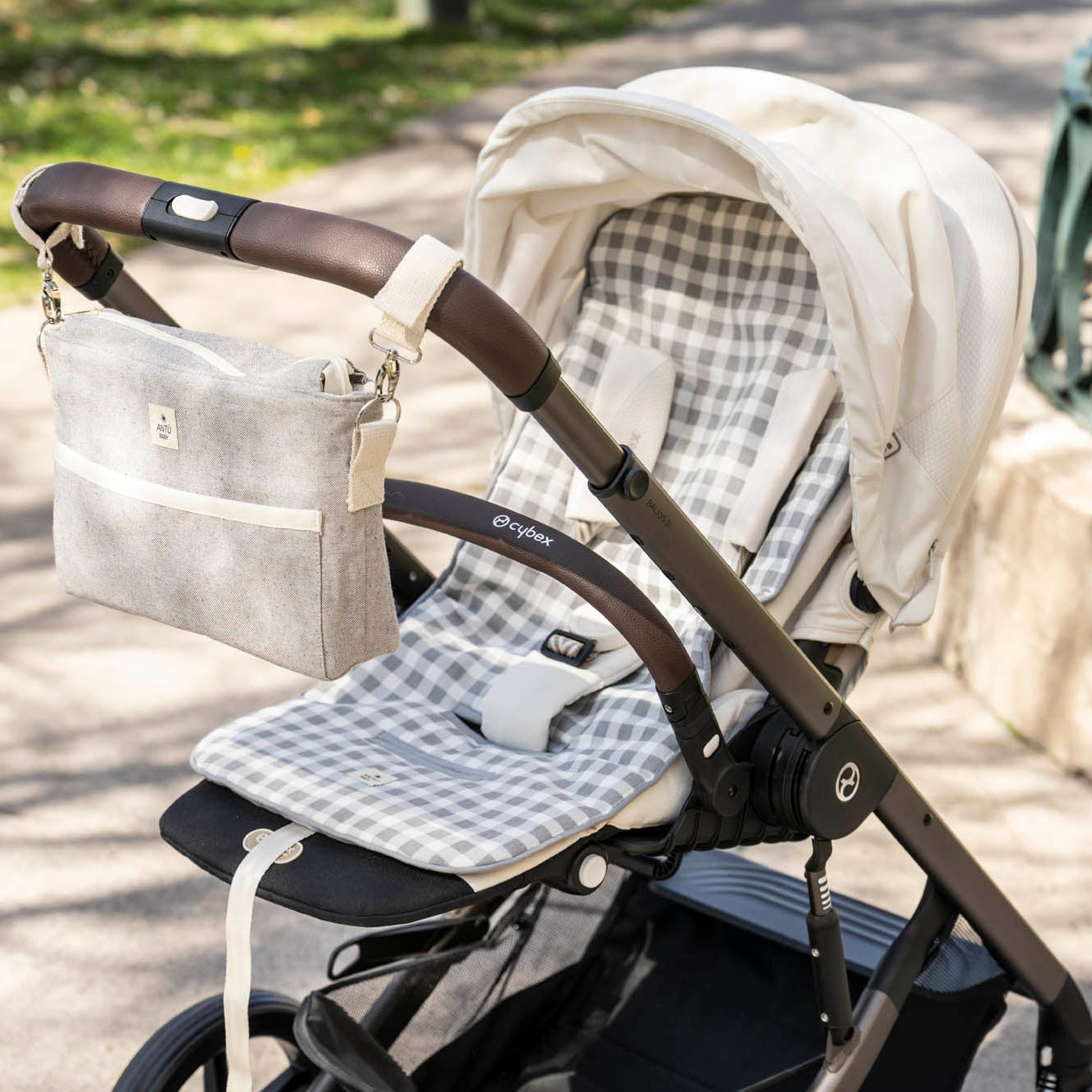 Cubre Coche Vichy Gris