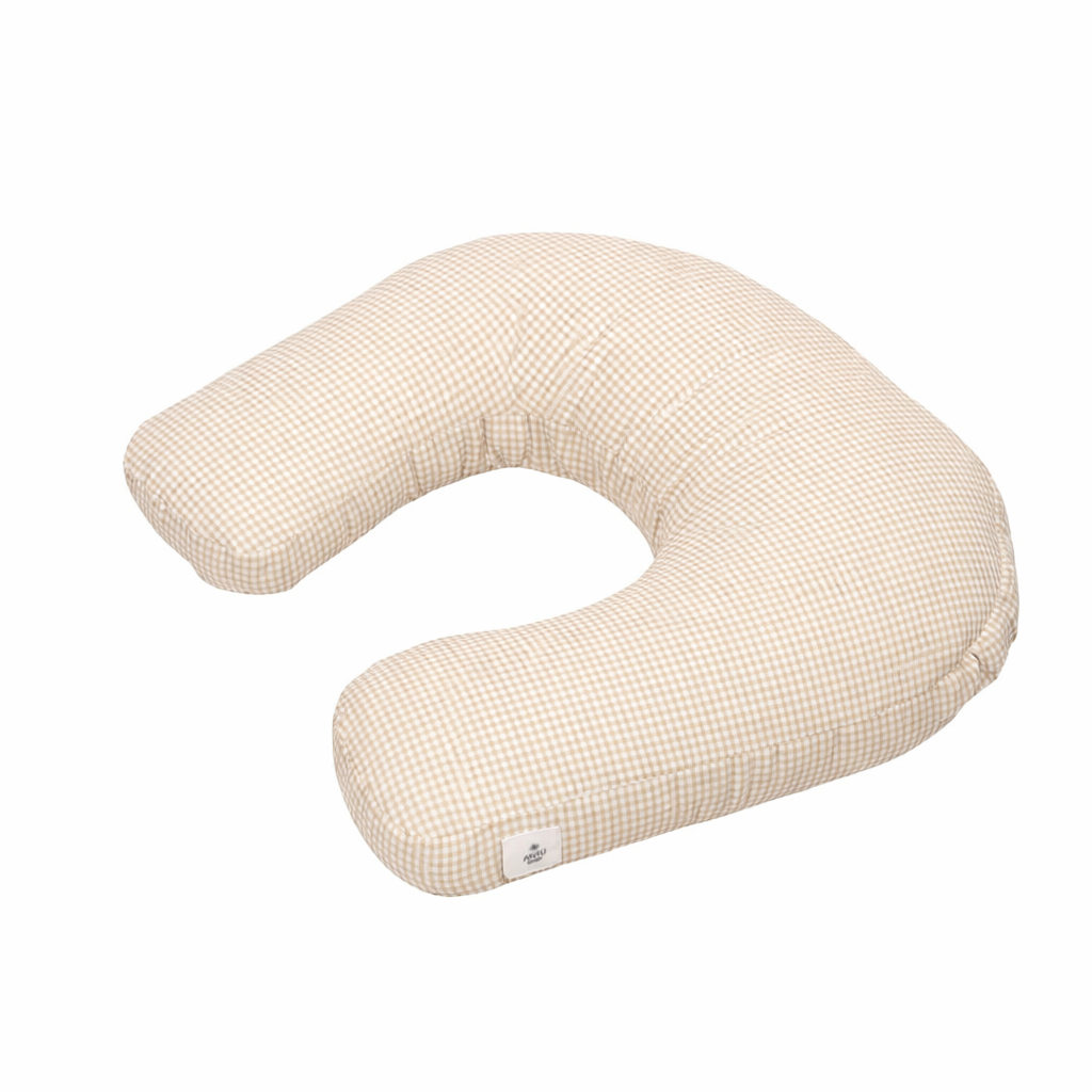 Cojín de lactancia Mini Vichy Beige