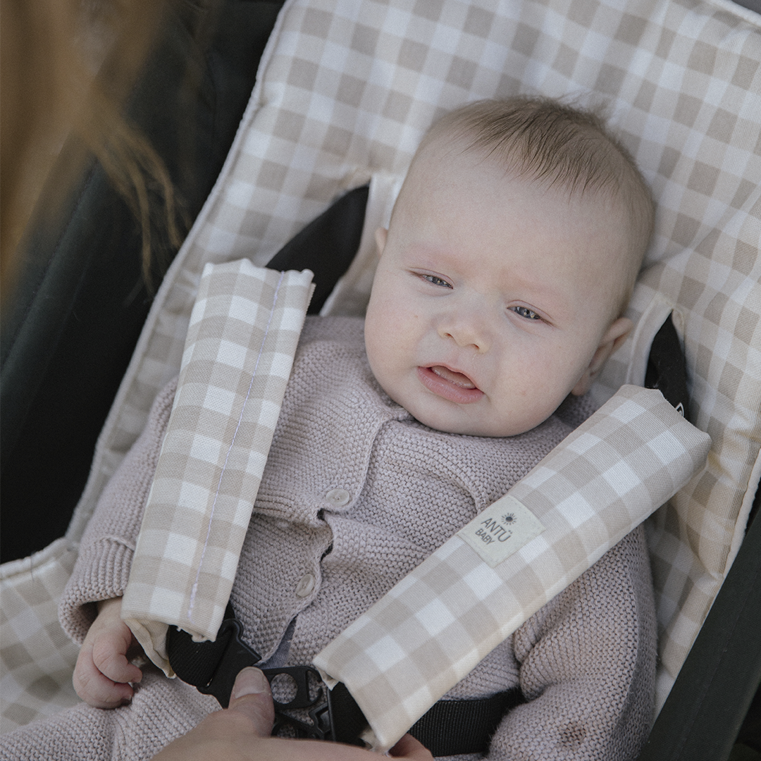 Cubre Coche Vichy Beige