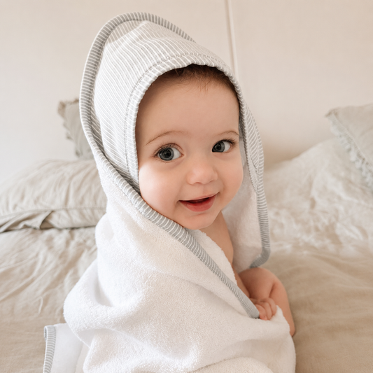Toalla Capucha Gris